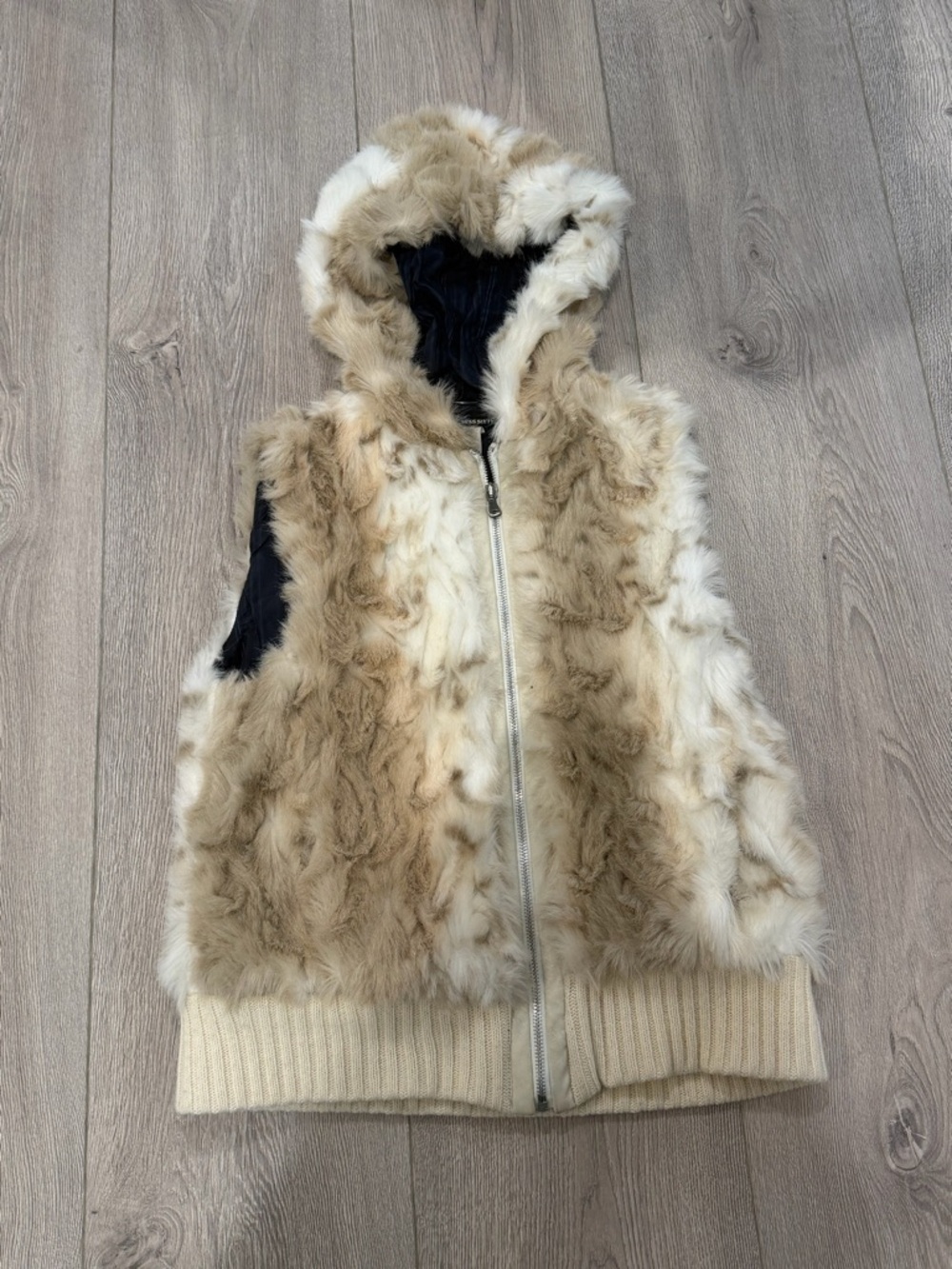 Faux Fur Hooded Vest